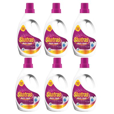 SHATRAS Matic Top Load Liquid Detergent | Stian Remover | 99.9% Germ Protection | Bio Stain Power & Ultra Color Care (Pink 6)