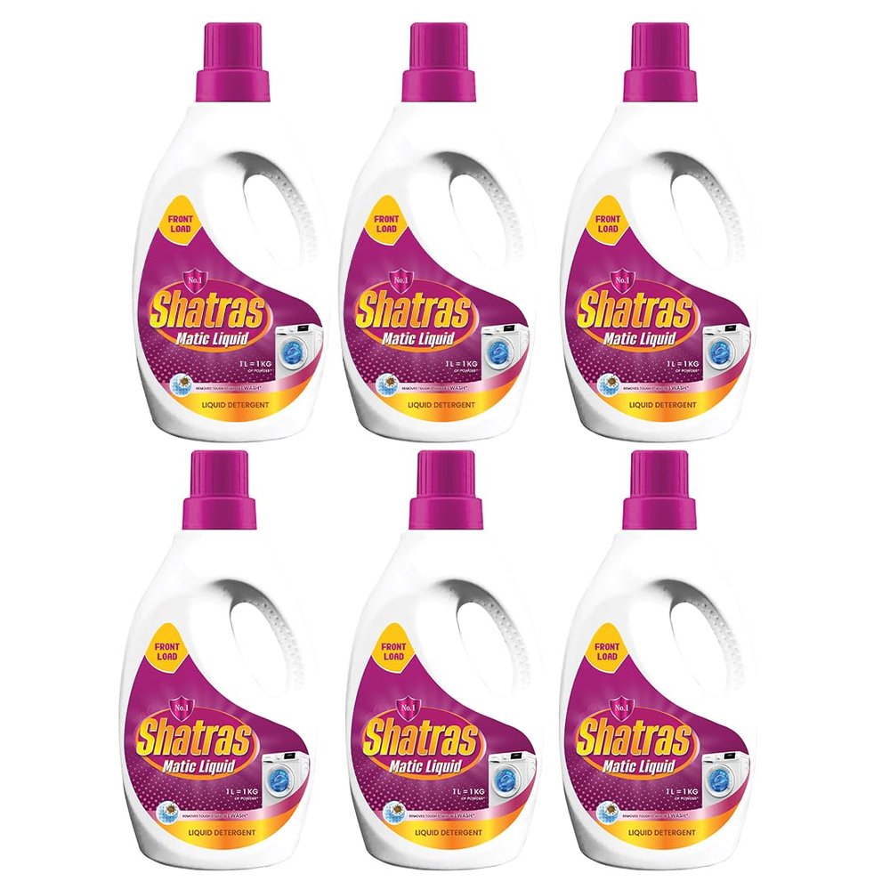 SHATRAS Matic Top Load Liquid Detergent | Stian Remover | 99.9% Germ Protection | Bio Stain Power & Ultra Color Care (Pink 6)