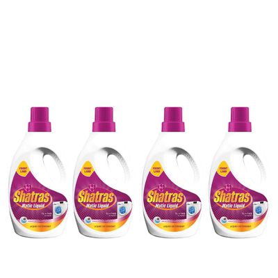 SHATRAS Matic Top Load Liquid Detergent | Stian Remover | 99.9% Germ Protection | Bio Stain Power & Ultra Color Care (Pink 4)