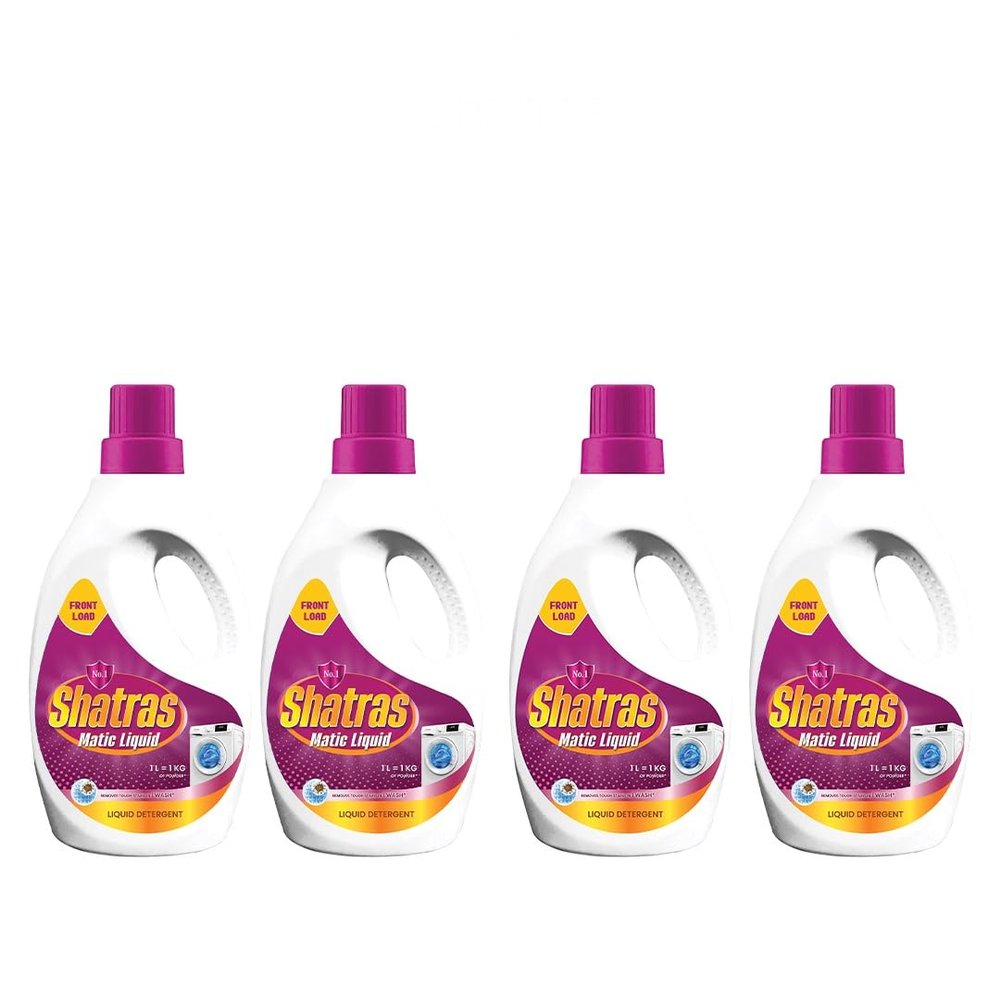 SHATRAS Matic Top Load Liquid Detergent | Stian Remover | 99.9% Germ Protection | Bio Stain Power & Ultra Color Care (Pink 4)