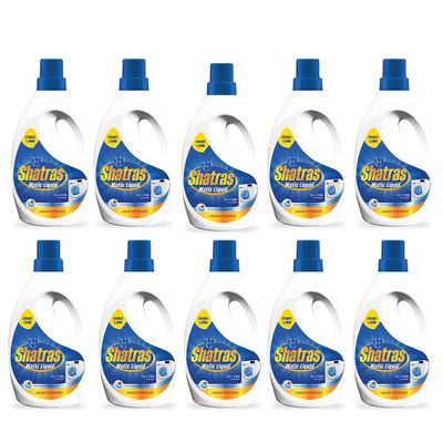 SHATRAS Matic liquid Detergent for fabric care, 100% Tough Stain Removal In Front Load Machines, For All Types Fabric (Blue 10)
