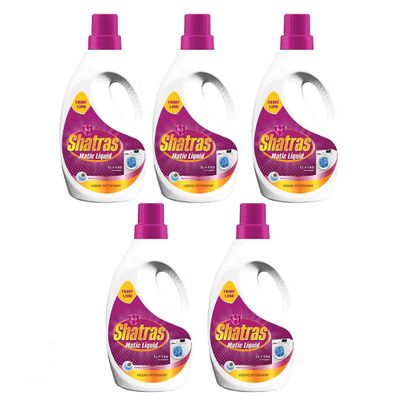 SHATRAS Matic Top Load Liquid Detergent | Stian Remover | 99.9% Germ Protection | Bio Stain Power & Ultra Color Care (Pink 5)