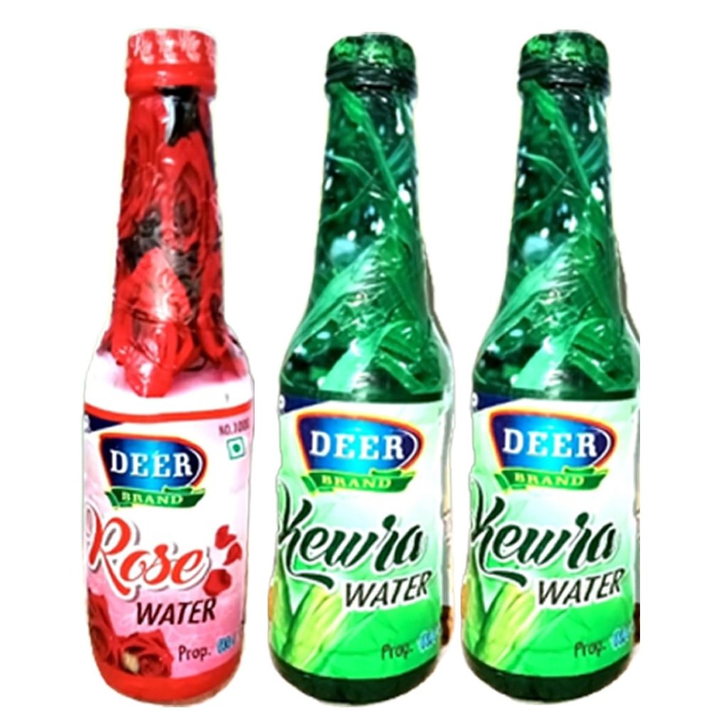 DEER BRAND Rice Dishes & Mughlai Dishes Water use in Biryani, Pulao,Fried Rice, Milkshakes,ice-cream,Rasmalai,Sharbat,Rasgulla,Sweet Dishes-Desserts (Rose Water+Kewda Water, 900 ML)