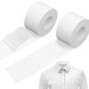 Wrixty Self Adhesive Shirt Collar Protector Disposable Collar Protector Invisible Sweat Pads Hat Shirt Neck Liner Armpit Tape Collar Protectors for Shirts Against Sweat Stains (White) view 1