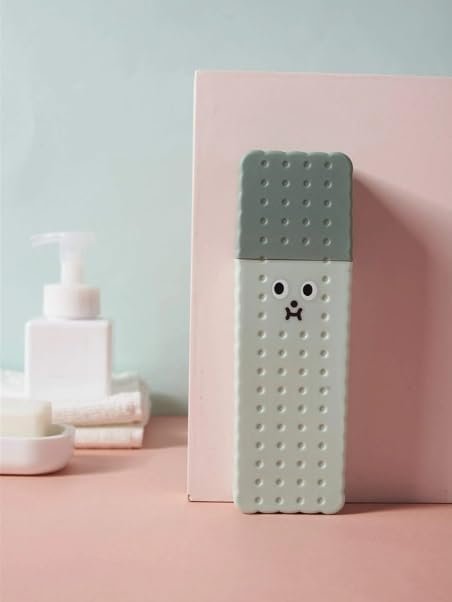 LASALE Compact Travel Toothbrush Holder Case: Keep Your Brush Clean Durable, Hygienic, and Portable Design for Travelers.(Set of 4)