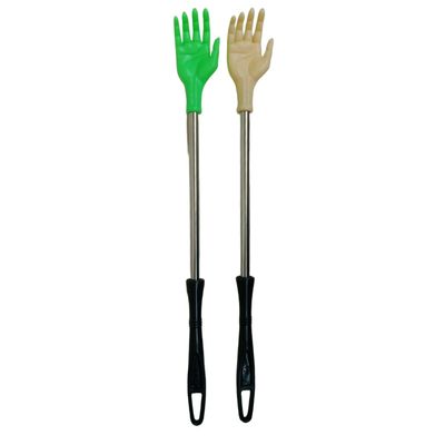 14 Inch Steel Pipe Stick Back Massager Back Scratcher, Khujli Stick for Men, Women and Kids (Green +White)