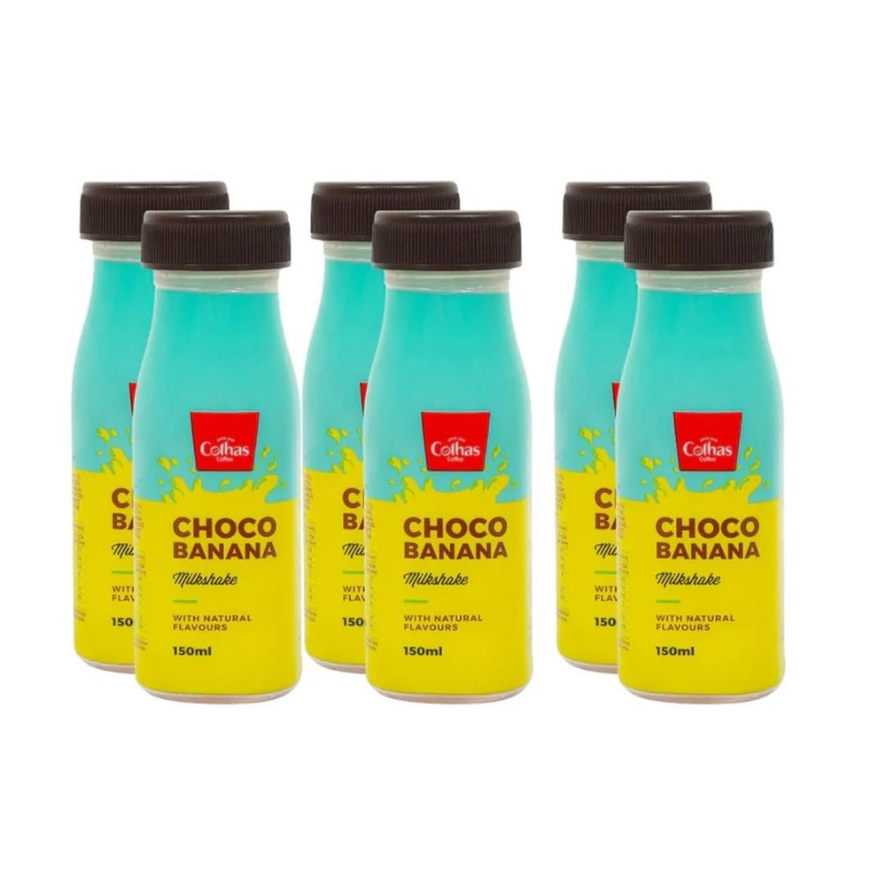 Cothas Chocobanana Milkshake bottle made with Real-Toned Milk 150ml Pack of 6