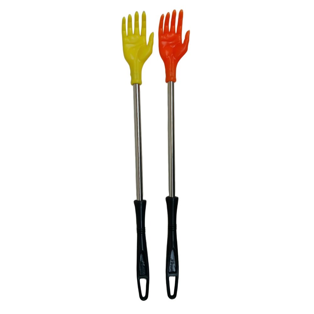 14 Inch Steel Pipe Stick Back Massager Back Scratcher, Khujli Stick for Men, Women and Kids (yellow +orange)