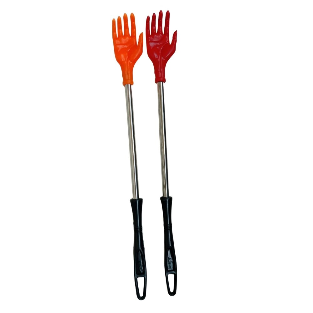14 Inch Steel Pipe Stick Back Massager Back Scratcher, Khujli Stick for Men, Women and Kids (orange+Red)