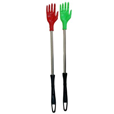 14 Inch Steel Pipe Stick Back Massager Back Scratcher, Khujli Stick for Men, Women and Kids (Green +Red)