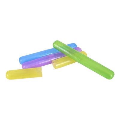 G.Fidel Travel Toothbrush Case Holder, Breathable Portable Toothbrush Container, Clear Toothbrush Holder for Home Trip Camping for Traveling Kit for Kids and Adult Toothbrush Covers (Pack of 4)