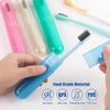 G.Fidel Travel Toothbrush Case Holder, Breathable Portable Toothbrush Container, Clear Toothbrush Holder for Home Trip Camping for Traveling Kit for Kids and Adult Toothbrush Covers (Pack of 4) view 2