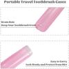 G.Fidel Travel Toothbrush Case Holder, Breathable Portable Toothbrush Container, Clear Toothbrush Holder for Home Trip Camping for Traveling Kit for Kids and Adult Toothbrush Covers (Pack of 4) view 3