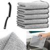 Diablos 30 Pcs of Wire Dishcloth for Kitchen, Non-Scratch Dish Washer Cloth with Gaps Cleaning Brush, Wire Dishwashing Rags for Wet and Dry Stainless Steel (30) view 1
