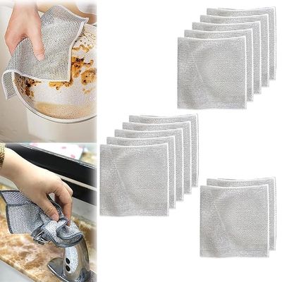 GOPSZOME Double Layer scrubbing Pad Non-Scratch Dish Scrubbers for Cleaning Dishes & Sinks, Pots, Pans Replace Kitchen Sponges for Dishwashing with Our Scouring Pads (Multi Colour) (Pack of 12).