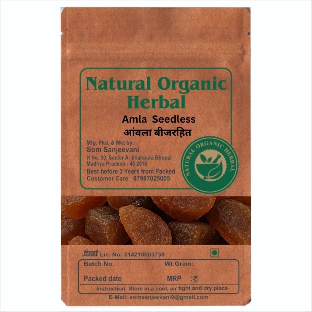 Natural Organic Herbal Amal Fruit Seedless -100g-Indian GooseberryThe Superfruit for Daily Wellness-Skin-Hair Glow-Naturally rich in Vitamin C -Natural-No Mixing--With 50g Multani Mitti Powder