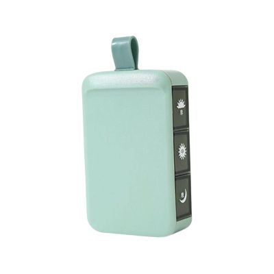 Bnf Small Storage Box Multifunctional Sealed 3 Grid for Business Household Light green|Health & Beauty | Health Care | Pill Boxes, Pill Cases