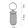 Bnf Pill Case Keychain Waterproof Bling Container Dispenser for Camping Hiking White|Health & Beauty | Health Care | Pill Boxes, Pill Cases view 4