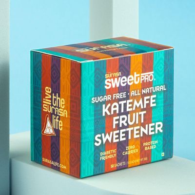 Surasa SweetPro, 50 sachets | World's first Thaumatin-based sweetener | Zero Calories |Diabetic Friendly | Made with a sweet protein (50 Sachets)