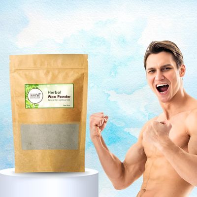 Hair Removal Powder for Men Pack of 1 | Painless Body Hair Removal Wax For Back, Chest, Legs, Arms, Under Arms & Intimate Areas | Post Hair Removal