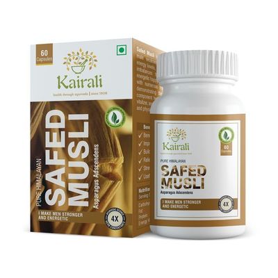 Kairali Safed Musli Capsules|Improves Strength, Performance(60 Capsules)