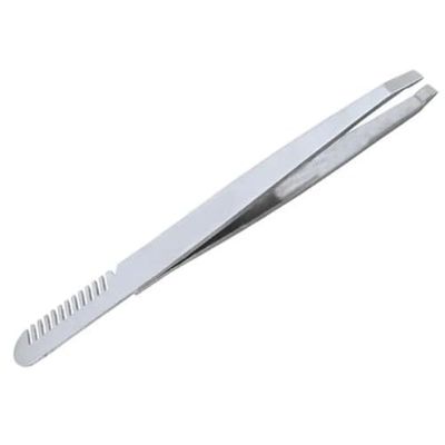 BANIRA Eyebrow Hair Removal Tweezer with Comb, Stainless Steel Tweezer Professional Eyebrow & Facial Hair Remover Tool for Women and Men No Gaps Hair Plucker