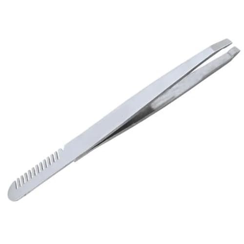 BANIRA Eyebrow Hair Removal Tweezer with Comb, Stainless Steel Tweezer Professional Eyebrow & Facial Hair Remover Tool for Women and Men No Gaps Hair Plucker