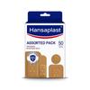 Hansaplast Antiseptic Plasters | Various Shapes & Sizes Bandage | Pack of 50 Units | First Aid kit | Breathable fabric | Home Essential Kit | Antiseptic Wound Pad view 1