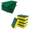 CRAFTS HAVELI Home Cleaning Combo  4Pc Green Scrub Pads & 2Pc 2-in-1 Sponge Scrubbers for Kitchen & Multipurpose Use view 1
