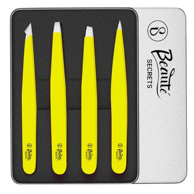 Beaut Secrets Classic Slant, Pointed, and Pointed Slant Tweezers, Premium Plucker for Hair Removal, Ideal Tweezers for Hair Removal, Eyebrow Threading Tool
