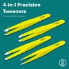 Beaut Secrets Classic Slant, Pointed, and Pointed Slant Tweezers, Premium Plucker for Hair Removal, Ideal Tweezers for Hair Removal, Eyebrow Threading Tool view 2