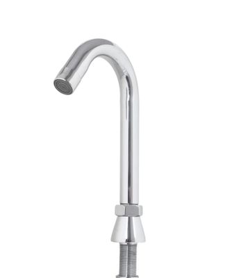 Contemporary Silver Brass Foot Operated tap-360 Deg Washbasin Spout ONLY Without knobs (Made in India)