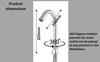Contemporary Silver Brass Foot Operated tap-360 Deg Washbasin Spout ONLY Without knobs (Made in India) view 2