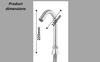 Contemporary Silver Brass Foot Operated tap-360 Deg Washbasin Spout ONLY Without knobs (Made in India) view 3