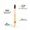 Arshad Couture Kids Bamboo Toothbrushes with Charcoal bristles | Ultra Soft | Nylon Free | Eco Friendly | Biodegradable | Bristles made with PBT (Polybutylene Terephthalate) | Organic | Pack of 6 view 3