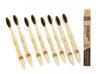 Arshad Couture Kids Bamboo Toothbrushes with Charcoal bristles | Ultra Soft | Nylon Free | Eco Friendly | Biodegradable | Bristles made with PBT (Polybutylene Terephthalate) | Organic | Pack of 8 view 1