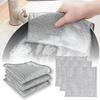 Dish Wash Scrub Cloth Pad Sponge Double-Sided Scrubber Multifunctional Non-Scratch Wire Dishcloth Reusable Dishwashing Rags for Wet and Dry & Cleans for Dish Kitchen (Pack of 4) view 1