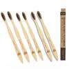 Arshad Couture Adult Bamboo Toothbrushes with Charcoal bristles | Soft | Nylon Free | Eco Friendly | Biodegradable | Bristles made with PBT (Polybutylene Terephthalate) | Organic | Pack of 6 view 1