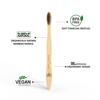 Arshad Couture Adult Bamboo Toothbrushes with Charcoal bristles | Soft | Nylon Free | Eco Friendly | Biodegradable | Bristles made with PBT (Polybutylene Terephthalate) | Organic | Pack of 6 view 3