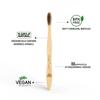 Arshad Couture Adult Bamboo Toothbrushes with Charcoal bristles | Soft | Nylon Free | Eco Friendly | Biodegradable | Bristles made with PBT (Polybutylene Terephthalate) | Organic | Pack of 8 view 3