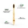 Arshad Couture Kids Bamboo Toothbrushes with Charcoal bristles | Ultra Soft | Nylon Free | Eco Friendly | Biodegradable | Bristles made with PBT (Polybutylene Terephthalate) | Organic | Pack of 10 view 3