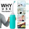 500ml Retractable Handheld Portable Bidet/Jet Spray for Personal Hygiene Care with 2 Nozzles and Travel Pouch (Green) view 2