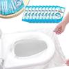 Hiyan Waterproof Non-Woven Fabric Toilet Seat Cover Avoid Direct Contact With Unhygienic Seat | Disposable Toilet Seat Cover For Travel (Pack Of 15Pcs) view 1