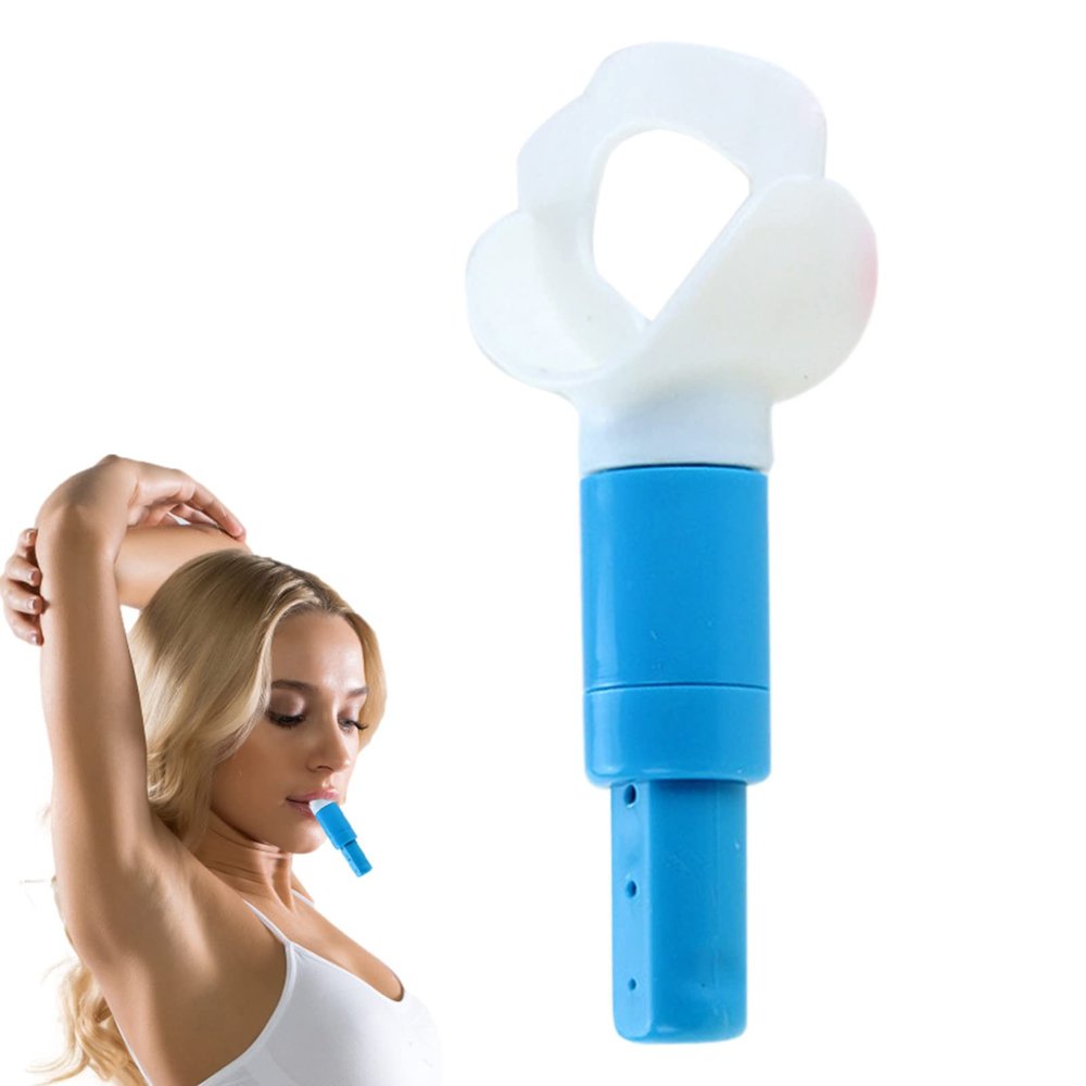 Ubervia Deep Breathing Lung Exerciser | V Shape Face Lift Lung Trainer - Face Lifting Device Double Chin Machine, Portable Muscle Trainer for Body & Face Slimming