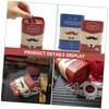 Ubervia 5 Pcs Blade Storage Box Needle Disposal Bins Razor Blade Storage Safety Razor Blade Holder Medical Sharps Bins Barber Razor Razors Storage Container Automatic Case Stainless Steel view 2