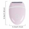 Portable Electric Hair Removal, Shaver Head Washable, Dry Battery Shaver, Washable Electric Shaver, Painless Electric Shaver, Multi-Functional Shaver (Pink) view 2