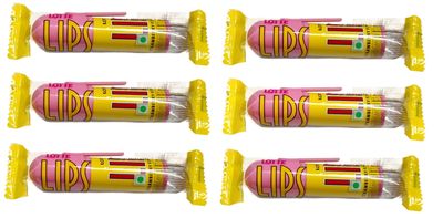 Lottee Lips Strawberry Flavoured Candy Imported 14Gram (Pack Of 6)