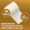 Imvelo 2 Ply Toilet Tissue Rolls - 1080 Pulls (180 Pulls x 6 Rolls) - Soft, Highly Absorbent, Septic Safe, 100% Virgin Pulp, OBA-Free Tissue Paper Roll, Bathroom Toilet Roll Pack of 6 - Family Pack view 2