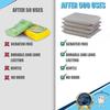 4 Pads All-Purpose Sponges Kitchen, Non Scratch Dish Sponge for Washing Dishes Cleaning Kitchen, Dish Cloths Rags Washcloths Dishcloths for Washing Dishes, Ideal for Bathroom (4) view 3