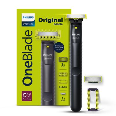 Philips OneBlade Gen Z Beard & Body Trimmer & Styler|Ideal for 1st Trim|Designed for Skin Comfort, No Nicks & Cuts, Dual Protect Tech| Acne Prone, Patchy Beard, Young Skin, QP 1624/10